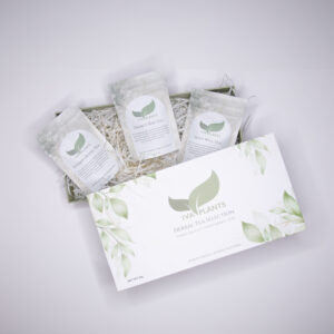 Herbal Tea Selection Gift Box by IVA Plants featuring Energy Rise, Vitamin Boost, and Sleep Well teas