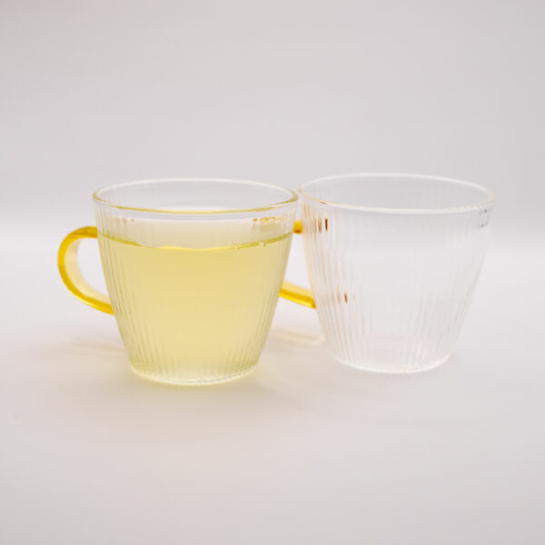 Set of 2 borosilicate glass cups, 90ml, perfect for tea ceremonies, meditative tea rituals, and espresso.